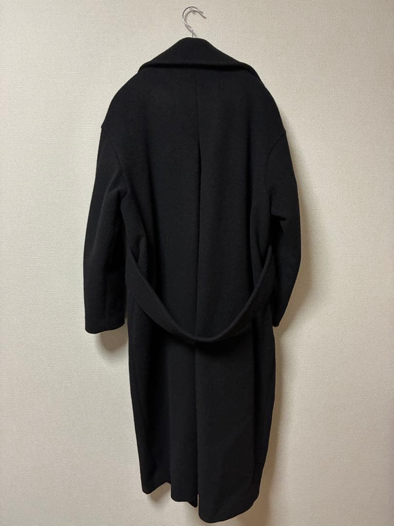 ジャーナルスタンダード　ウール アンゴラ　ロングコート　チェスターコート　黒