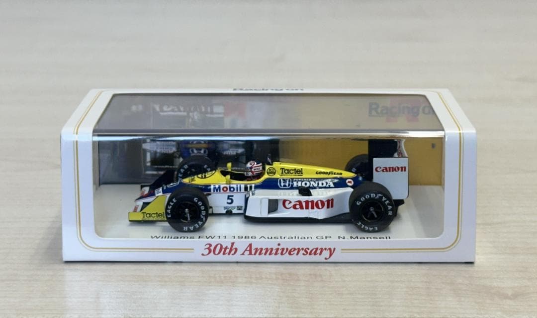 新品 1/43 スパーク レーシングオン特注 ウィリアムズ ホンダ FW11