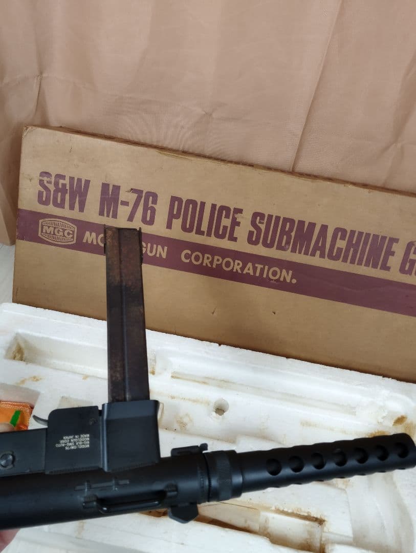 希少　MGC製モデルガン S&W M-76 元箱付 SPG規格品