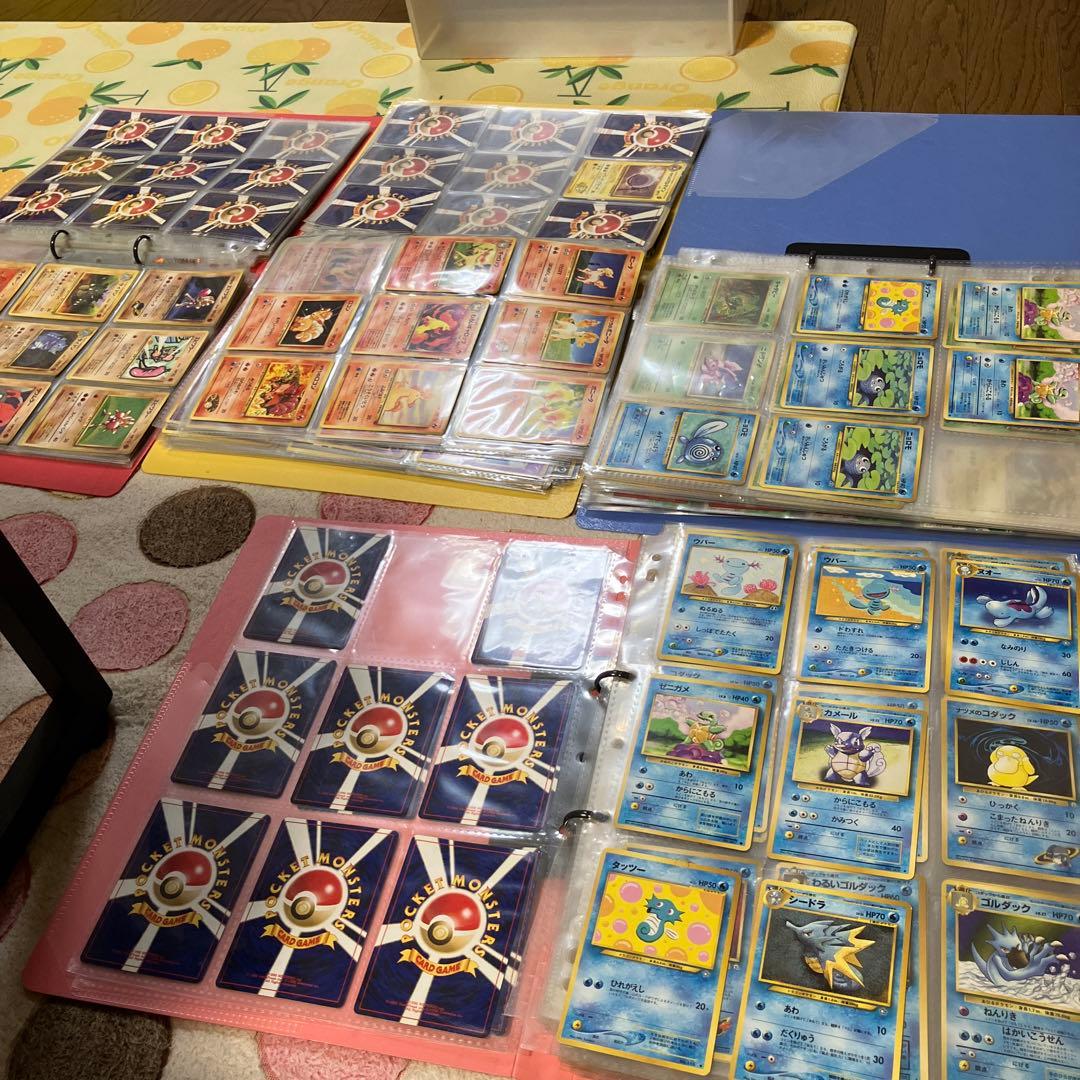 ポケモンカード 旧裏カード　300枚以上　ノーマルとレアカード4ファイル