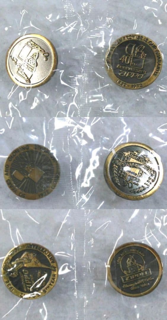 Zippo ジッポー　60周年　記念バッジ　６種セット　希少品