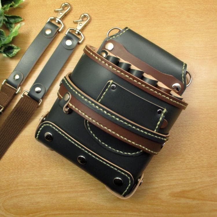 【トリマー向き】 ダークグリーン　６丁　 シザーケース　TSC-18/CGA