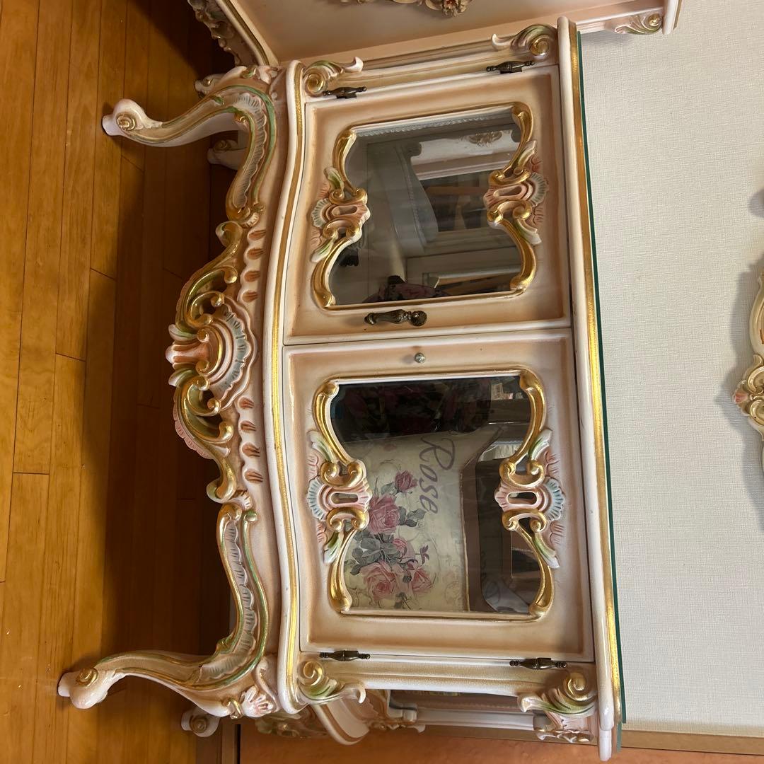 ロココ調　ロココ スタイル　ピンク　ドレッサー