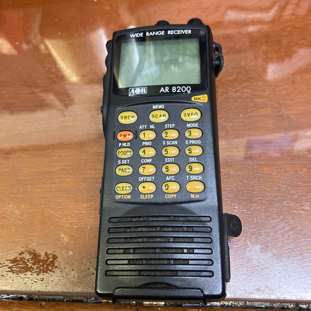 AOR AR8200 MARK3 広帯域受信機 通電確認出来てません、ジャンクで
