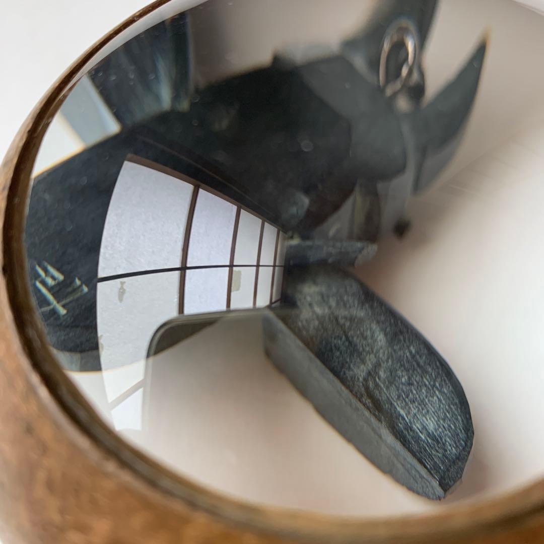 木製　アイヌ　木彫　砂澤ビッキ風　クワガタ虫　からくり　ペンダントヘッド