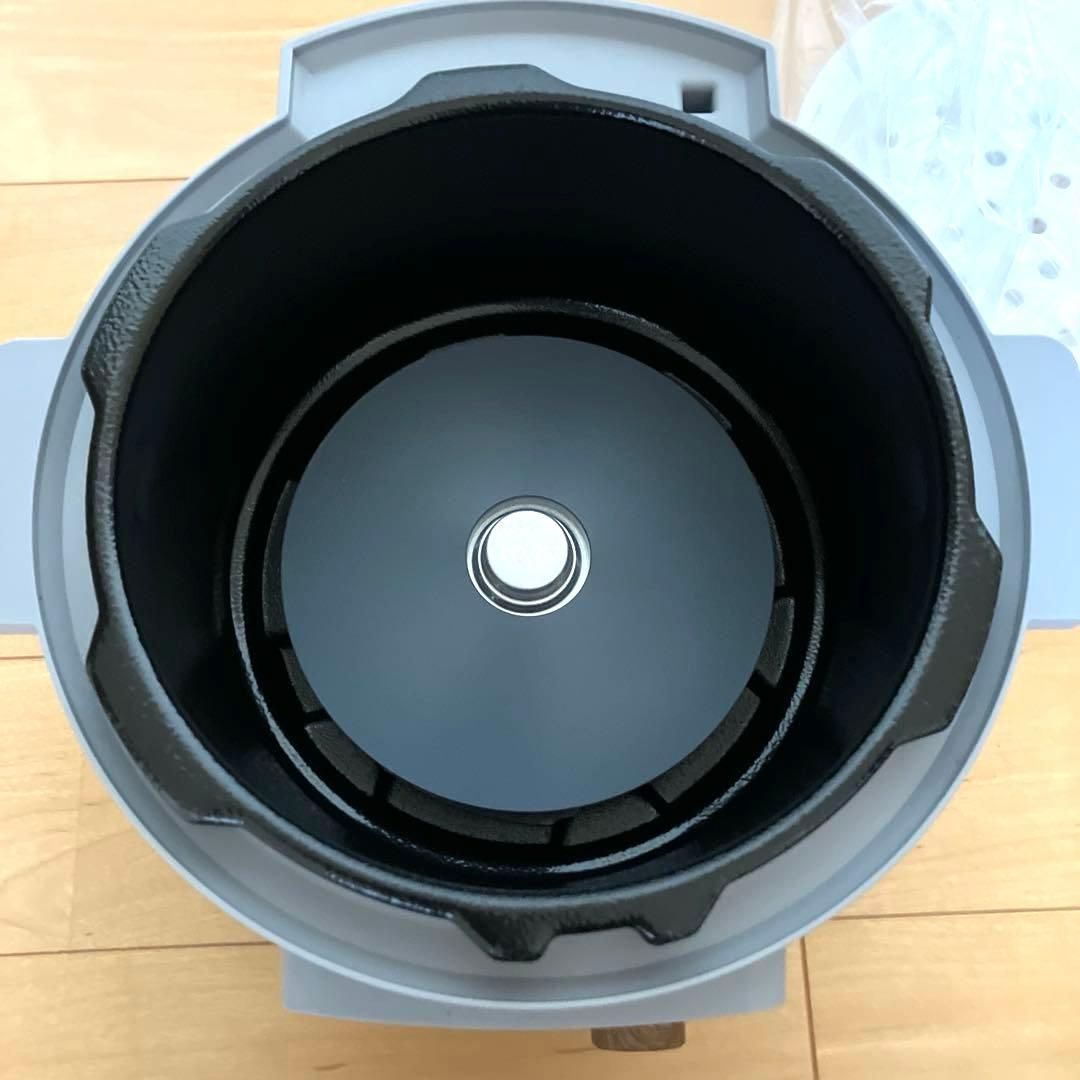【開封未使用】アイリスオーヤマ 電気圧力鍋 KPC-MA3-H 3Lグレー木目調