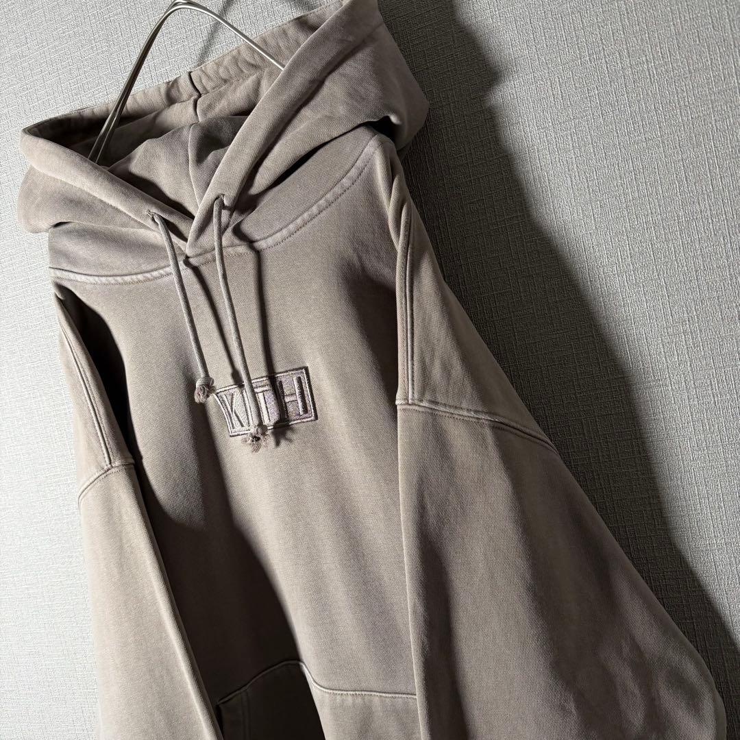 完売モデル★KITH キス パーカー フーディ ボックスロゴ オリーブ M〜L
