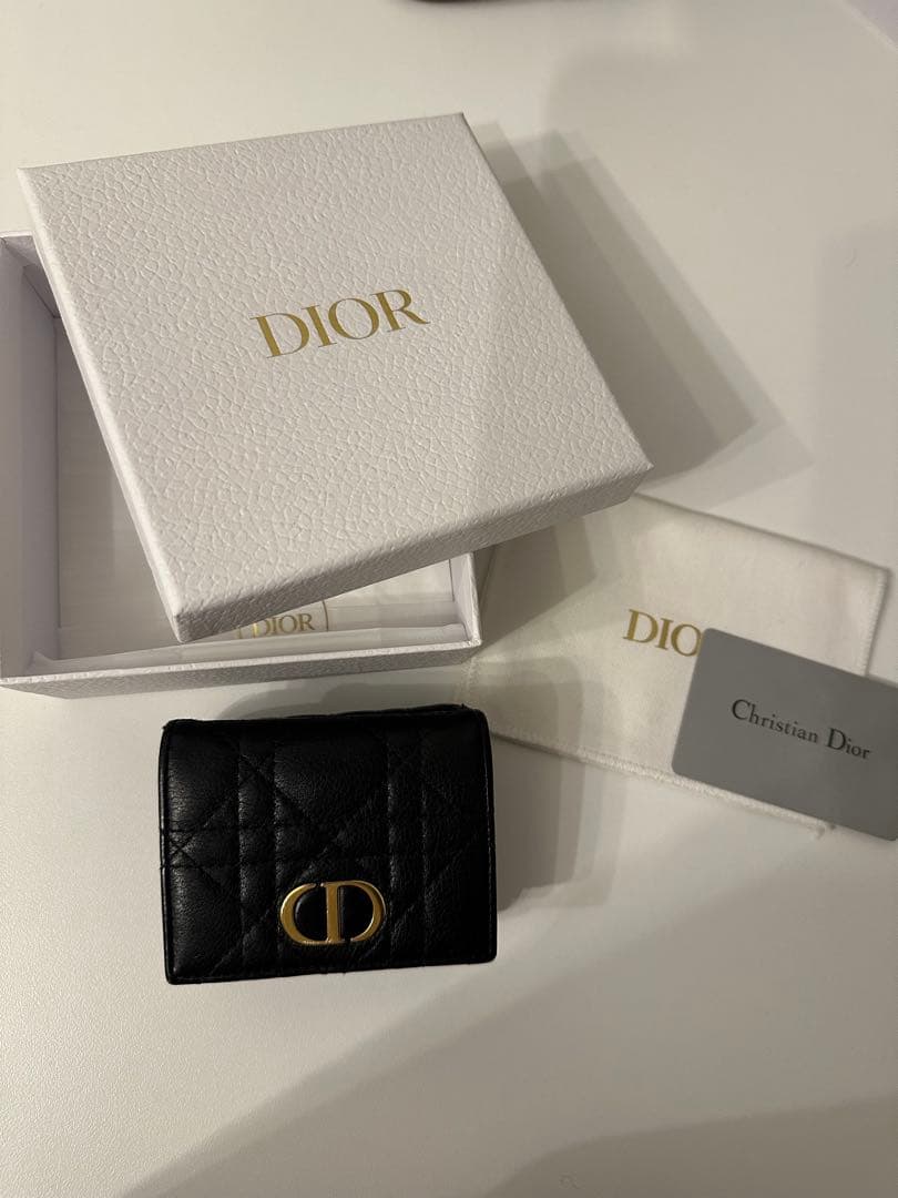 Dior★ミニウォレット　ブラック　三つ折り