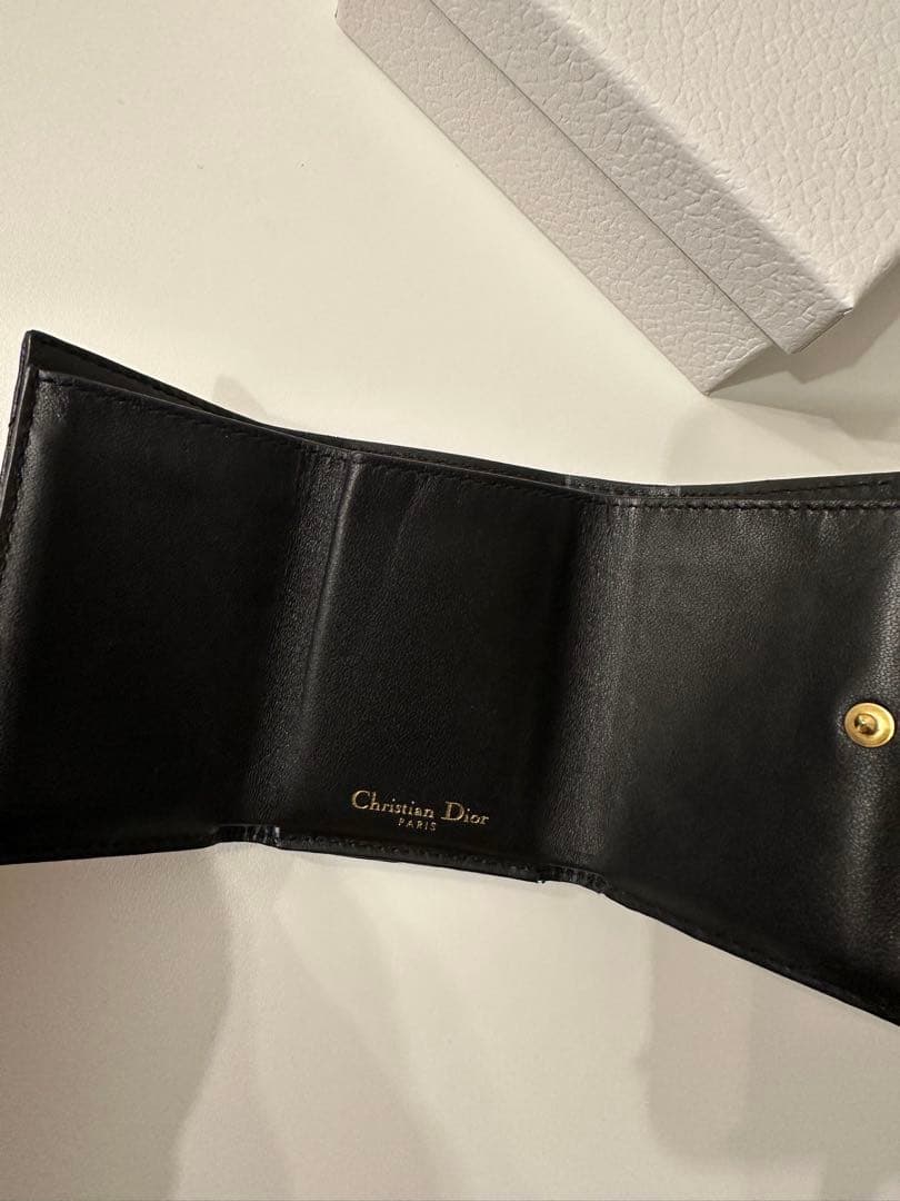 Dior★ミニウォレット　ブラック　三つ折り