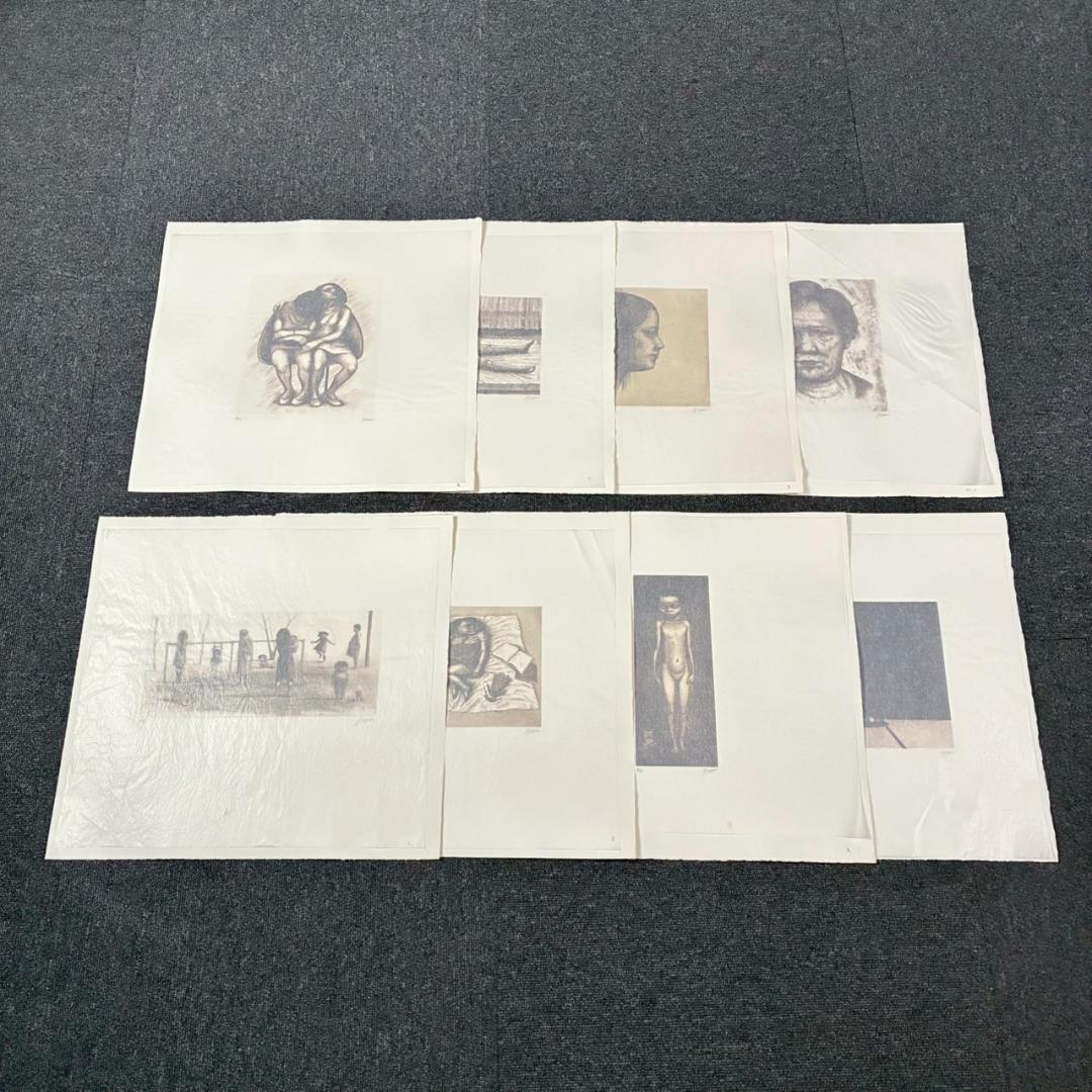 美品 相笠昌義 銅版画集「女・時の過ぎゆくままに」全8枚揃 完品 直筆サイン入り