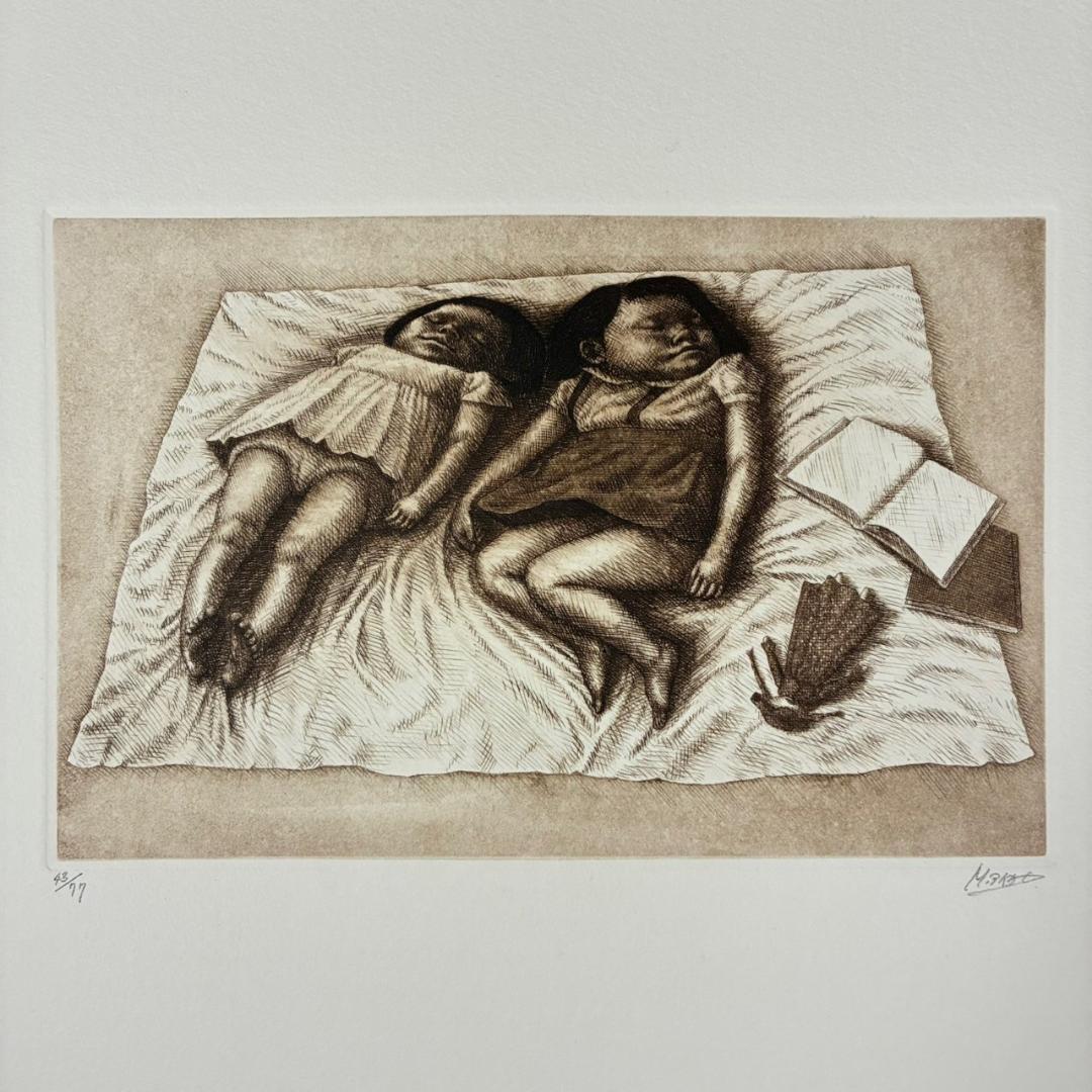 美品 相笠昌義 銅版画集「女・時の過ぎゆくままに」全8枚揃 完品 直筆サイン入り