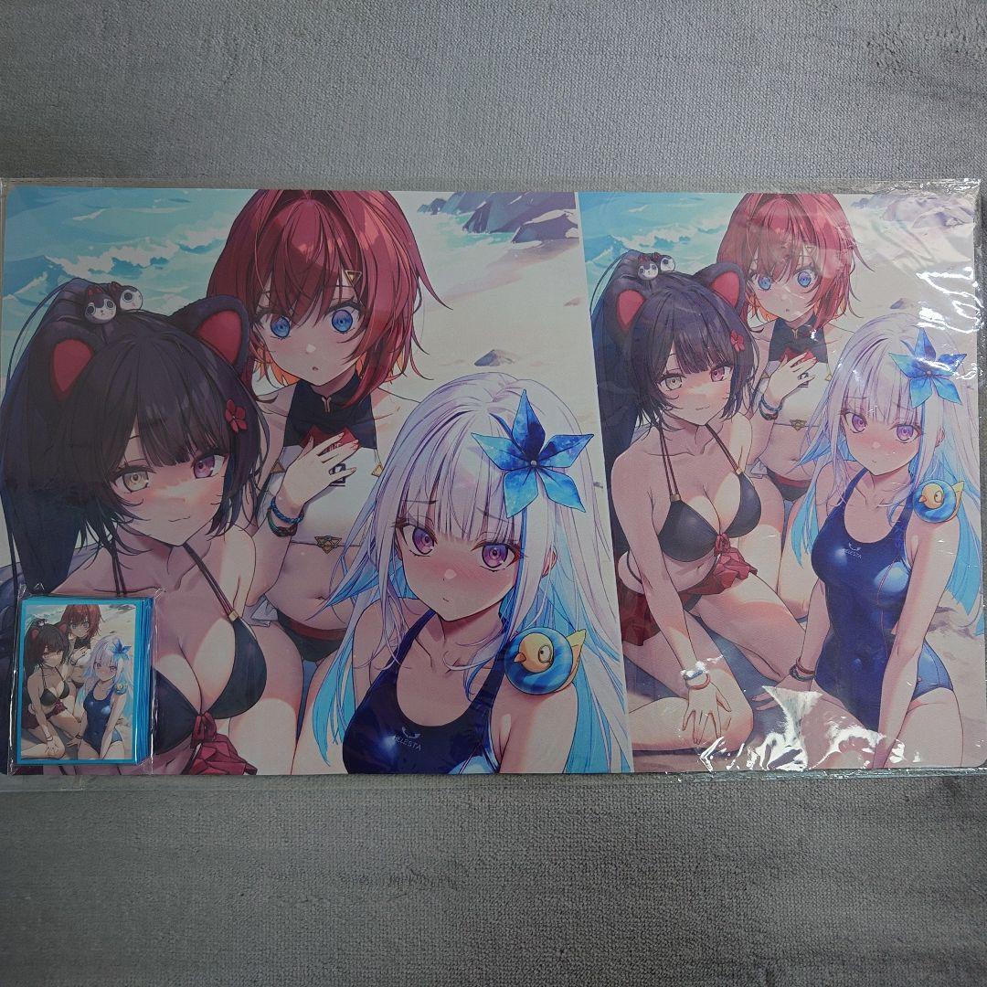 α2 にじさんじ 水着&さんばか アンジュ&リゼ&とこ スリーブ&プレイマット