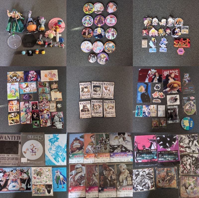 ワンピースグッズまとめ売り　フィギュアや缶バッチなど