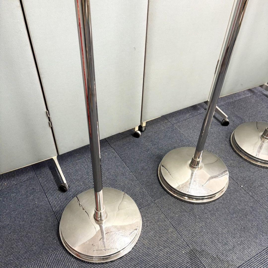 1台 店舗什器 ステンレス製 T字 ハンガーラック アンティーク ビンテージ品