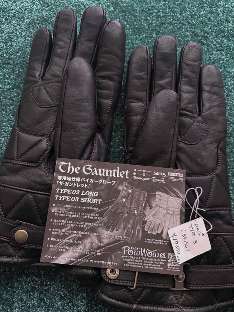 POWWOW/パウワウ グローブ　防寒　バイク　 ブラック L