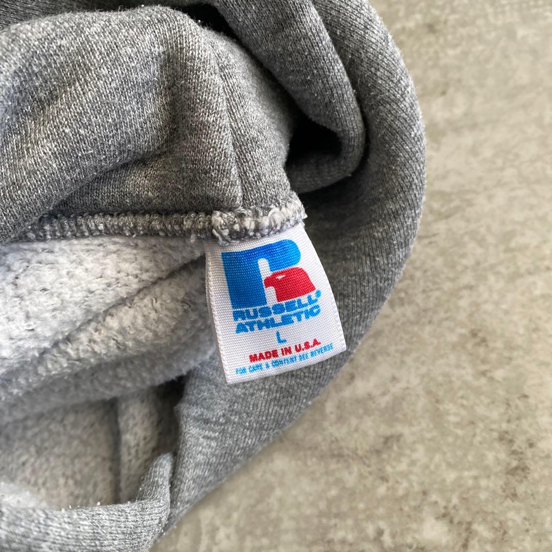 好プリント 80s ラッセル RUTGERS TRACK パーカー USA製 L