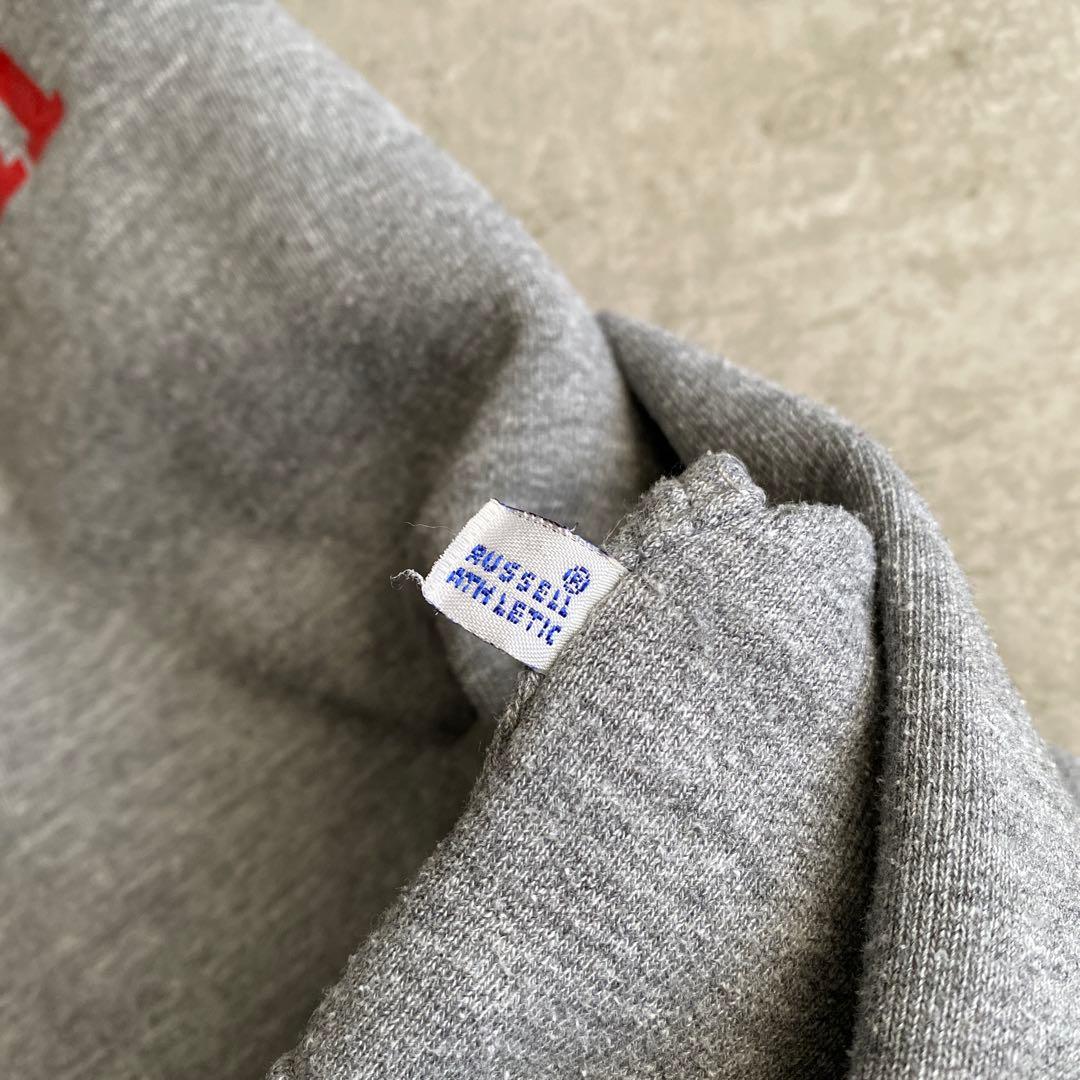 好プリント 80s ラッセル RUTGERS TRACK パーカー USA製 L