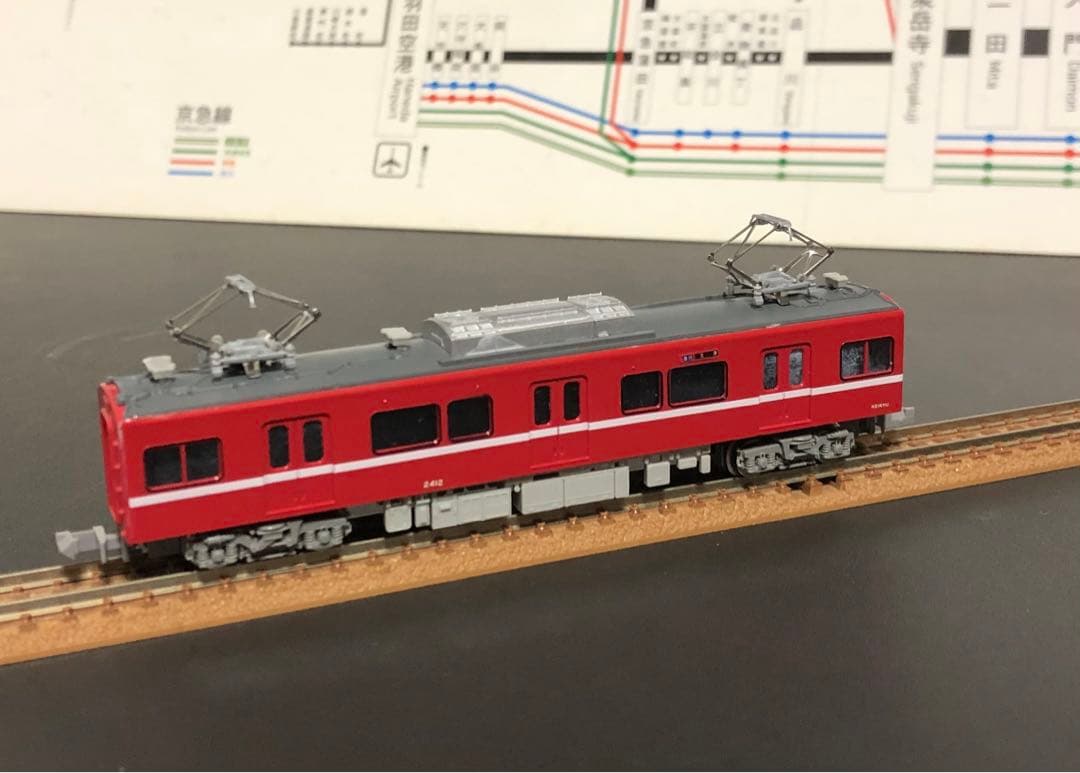 管理番号1675 京急2000形3扉車Nゲージ塗装済キット素人組立品4両