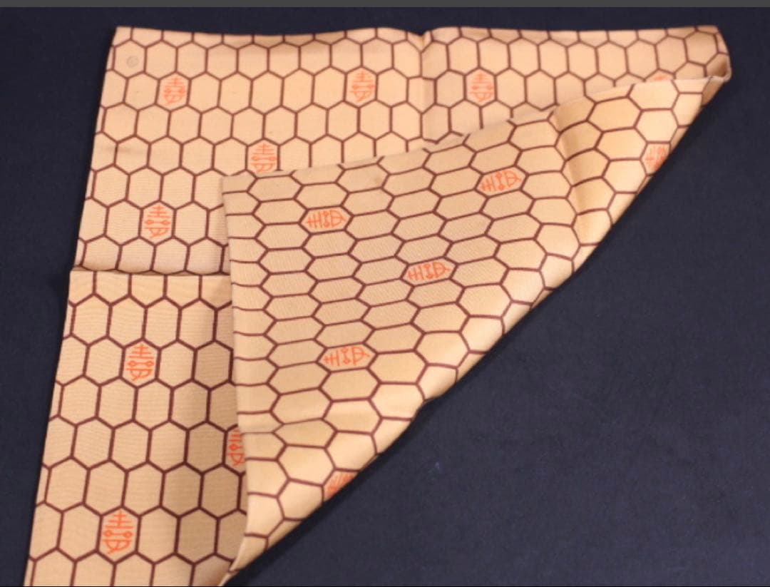 茶道具帛紗　土田友湖　亀甲寿字染ふくさ　即中斎好