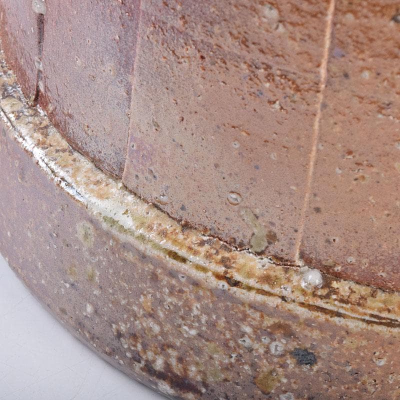 茶道具　古来窯　四世　上田直方作　水指　堀内宗完(兼中斎)極め箱　M　R8885