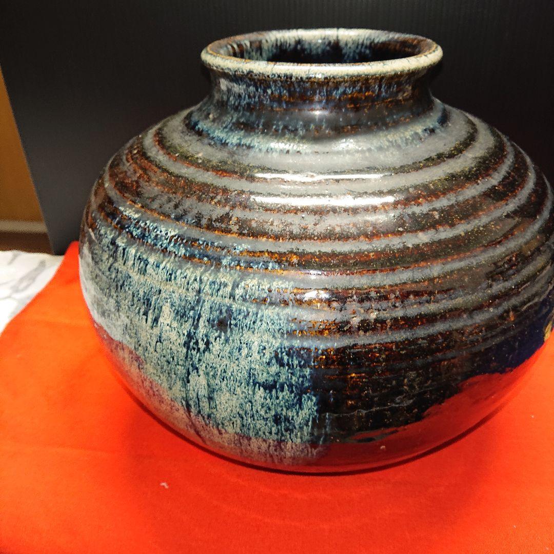 陶器壺、花瓶、小石原焼