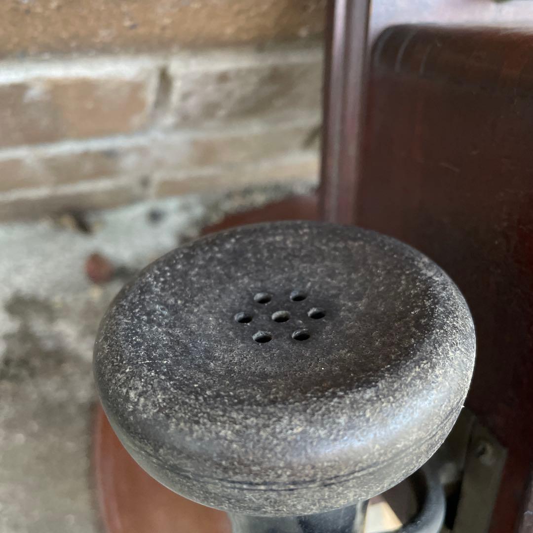 B 国鉄廃品 鉄道廃品 デルビル磁石式壁掛電話機　レトロ壁掛け電話機　国鉄電話機