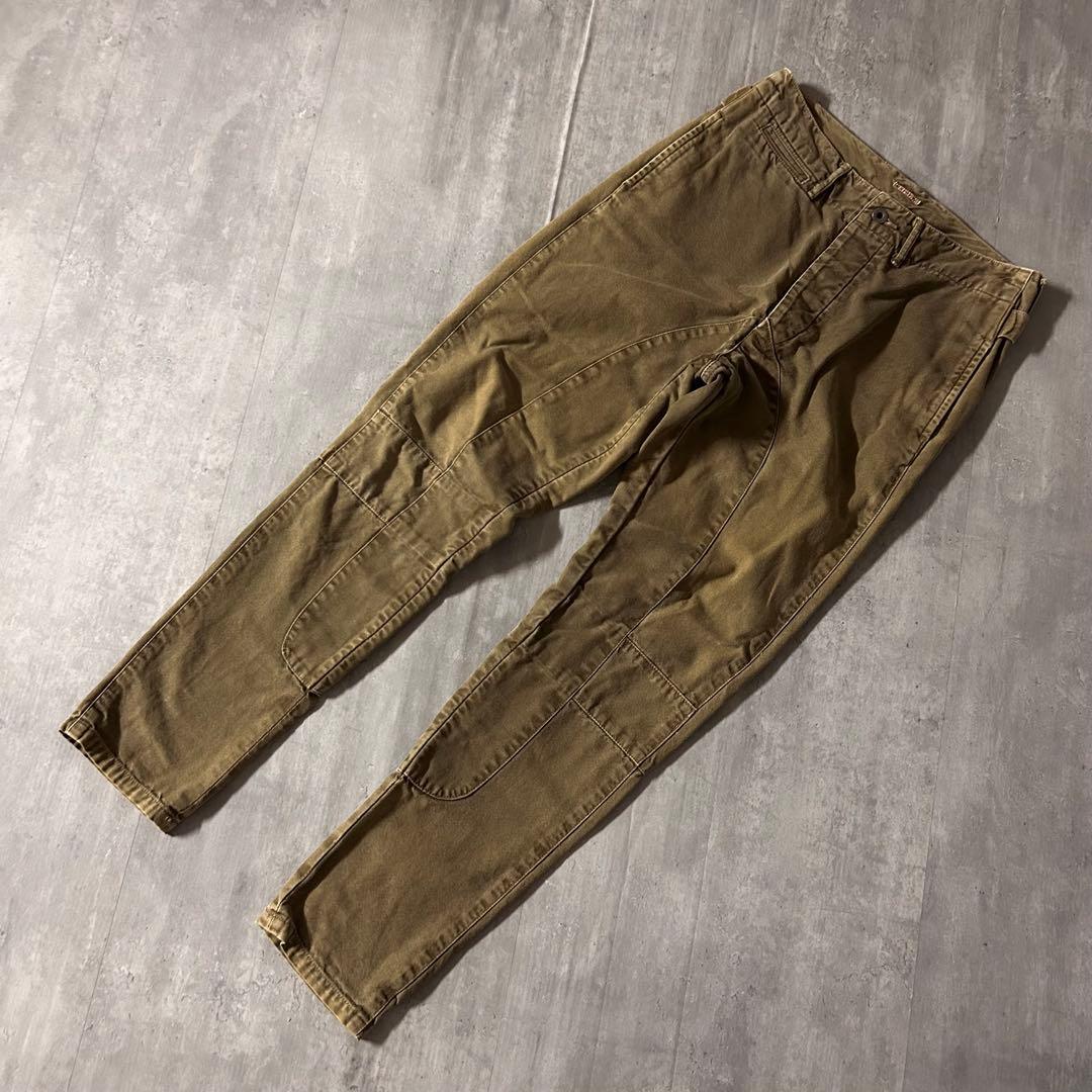 m6912【00s】KAPITAL サルエル風 ワークパンツ　ダック生地 日本製