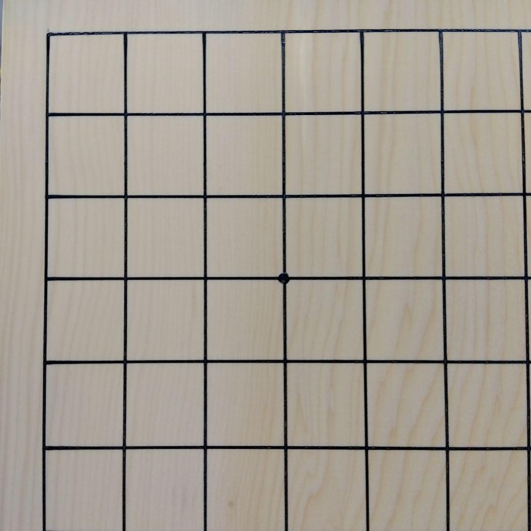 【国産　本榧　5寸碁盤　木表　板目】