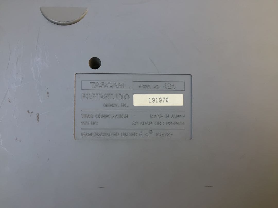 通電確認済TASCAM PORTASTUDIO 424 カセットMTR