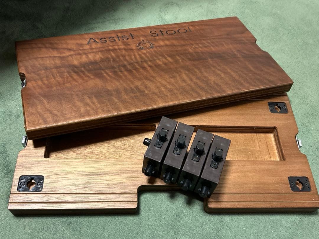 吉澤 ピアノ足台　アシストスツール & アシストペダル　キャリングケースつき