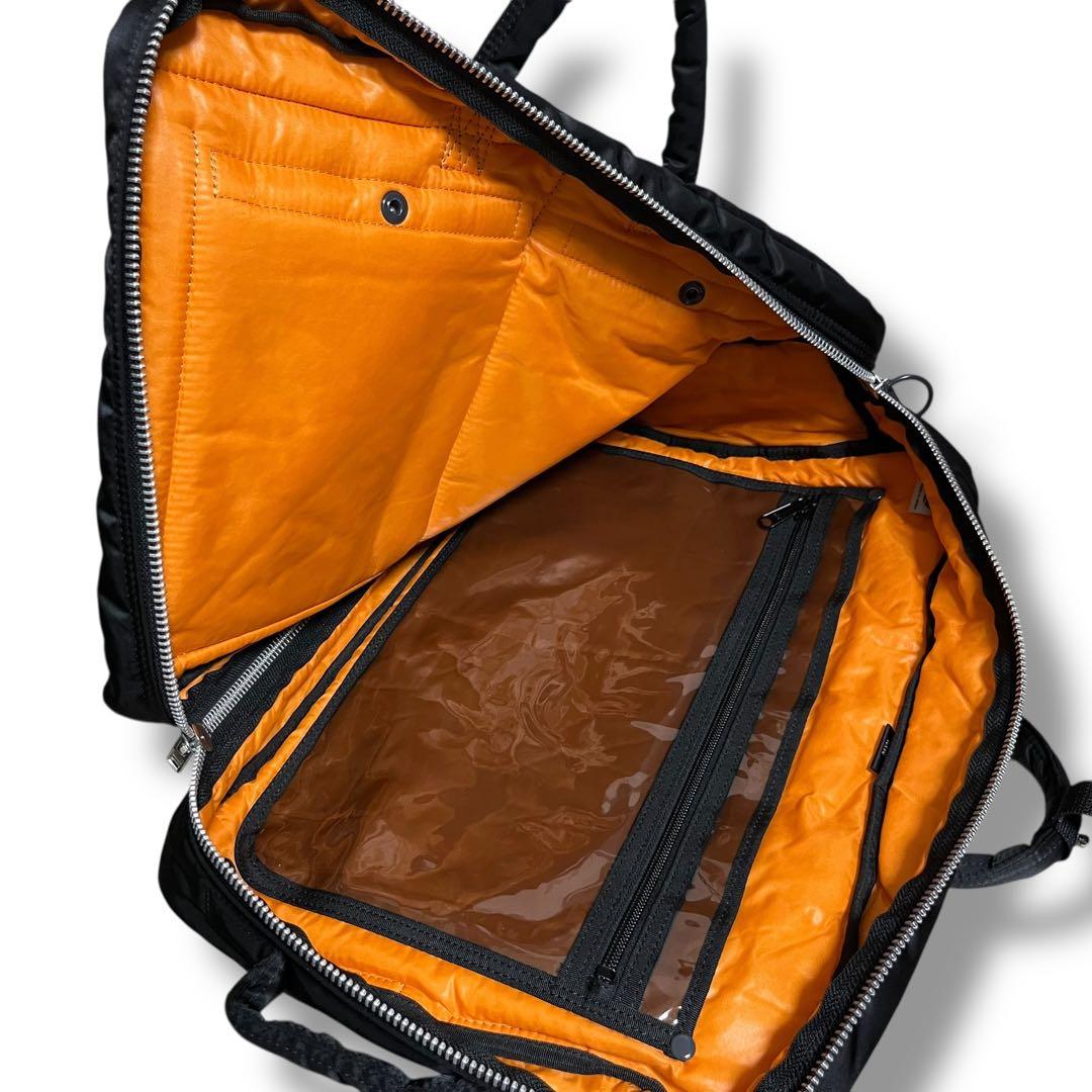 【極美品】ポーター タンカー 3wayブリーフケース ブラック ナイロン