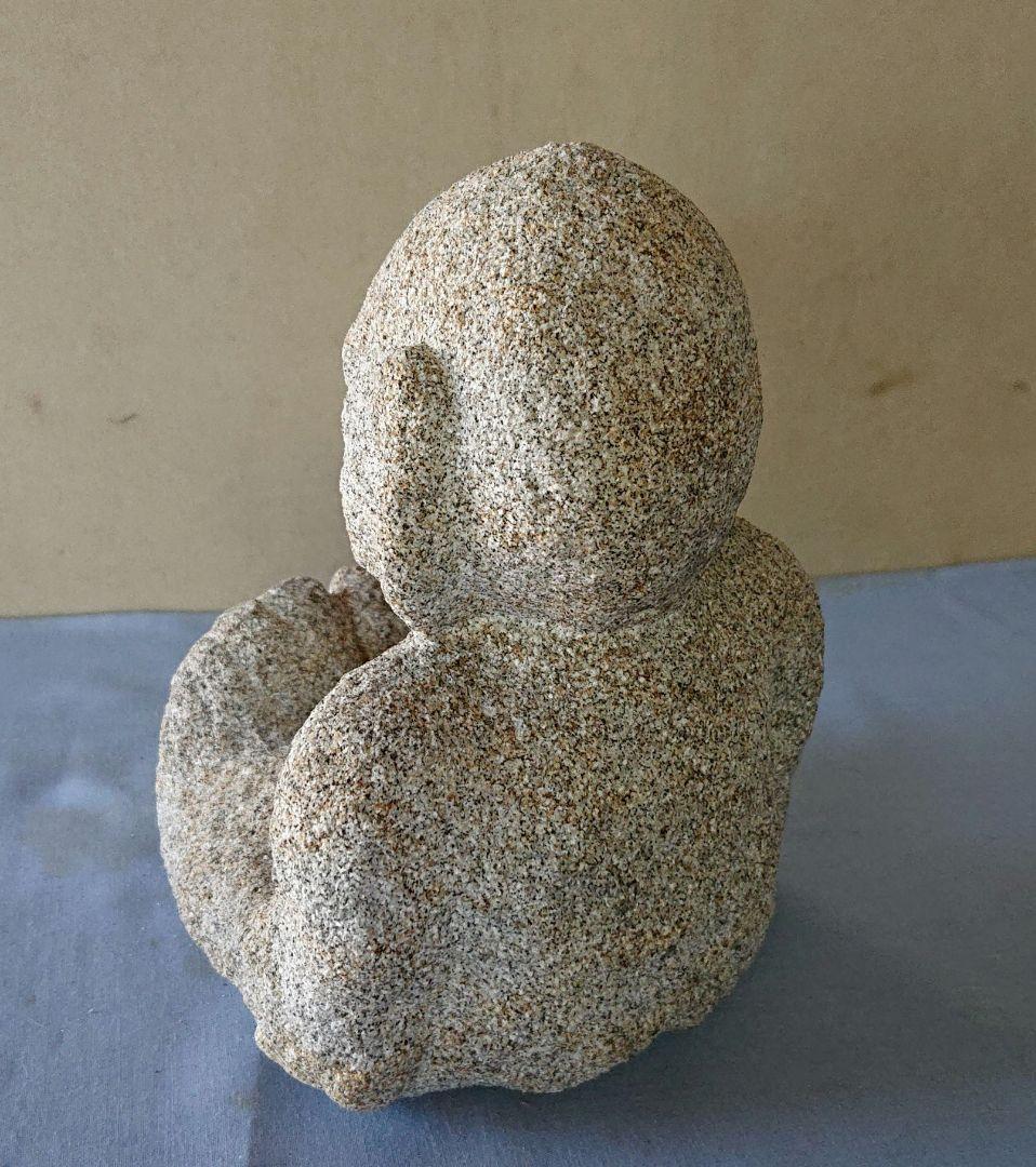 御影石ビリケンの彫刻