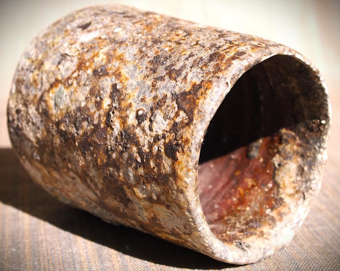 人気作家★大西雅文★赤丹波筒湯のみ