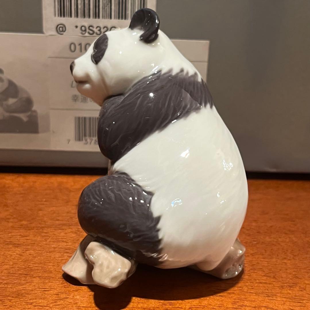 新品　未使用　リヤドロ　幸運のパンダ　陶器　人形　置物　フィギュリン　オブジェ