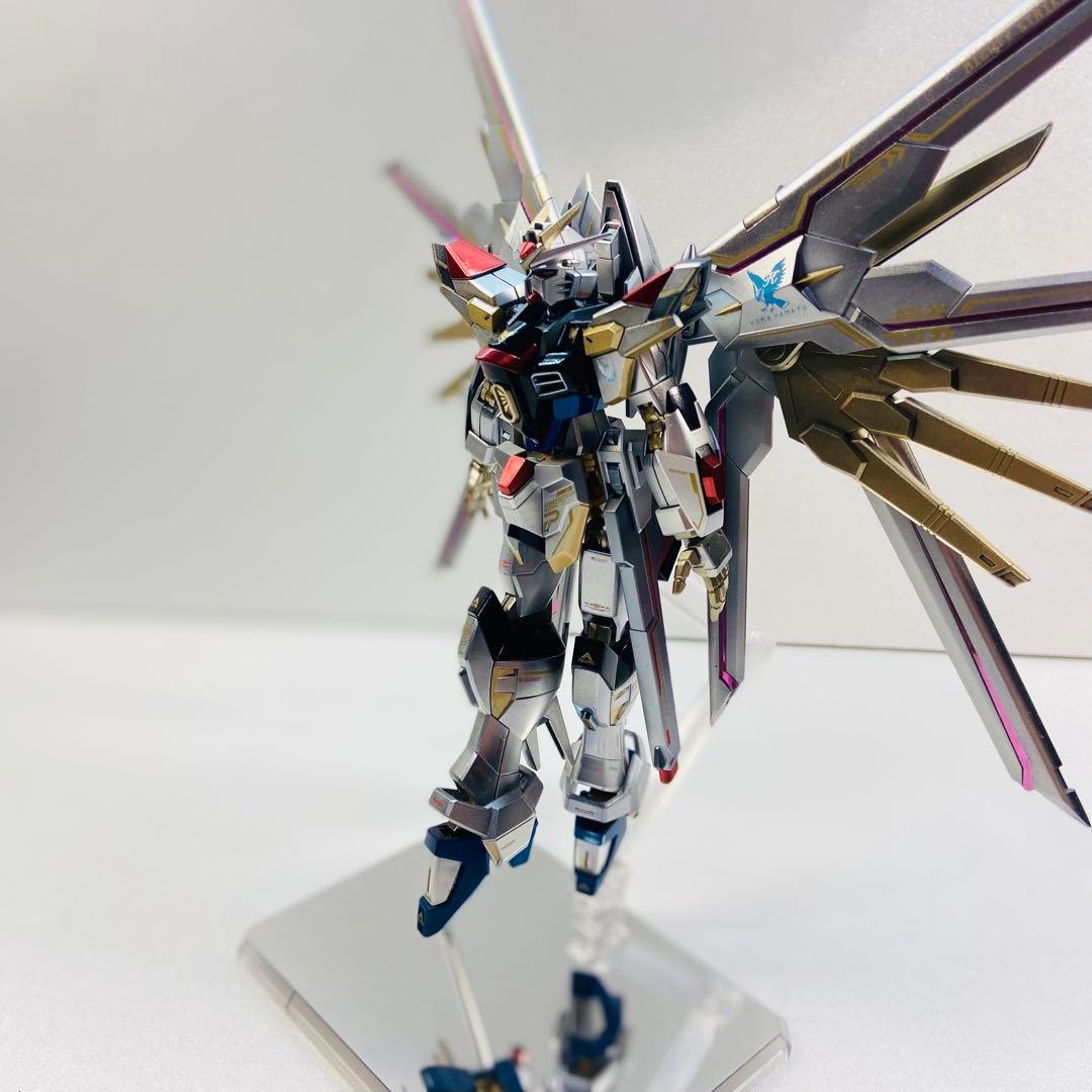 HG マイティーストライクフリーダムガンダム 全塗装 完成品 塗装済み ガンプラ