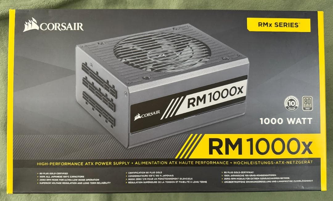 Corsair ATX電源 RM1000x 1000W 80 PLUS Gold