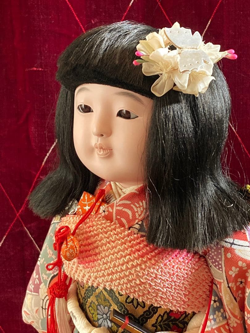 市松人形 田中彌 松乾斎東光 日本人形 和人形 ビスクドール 縮緬