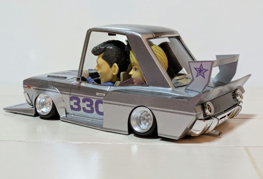 1/24 アオシマ330グロリア改 ノッポマシーン 街道レーサー 暴走族マルイ