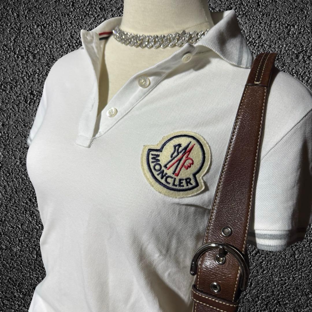 国内正規 00s モンクレール デカワッペンロゴ ポロシャツ y2k平成ギャル
