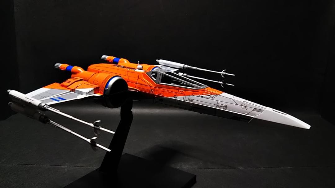 電飾改　1/72 Xウイング・ファイター ポー専用機　完成品