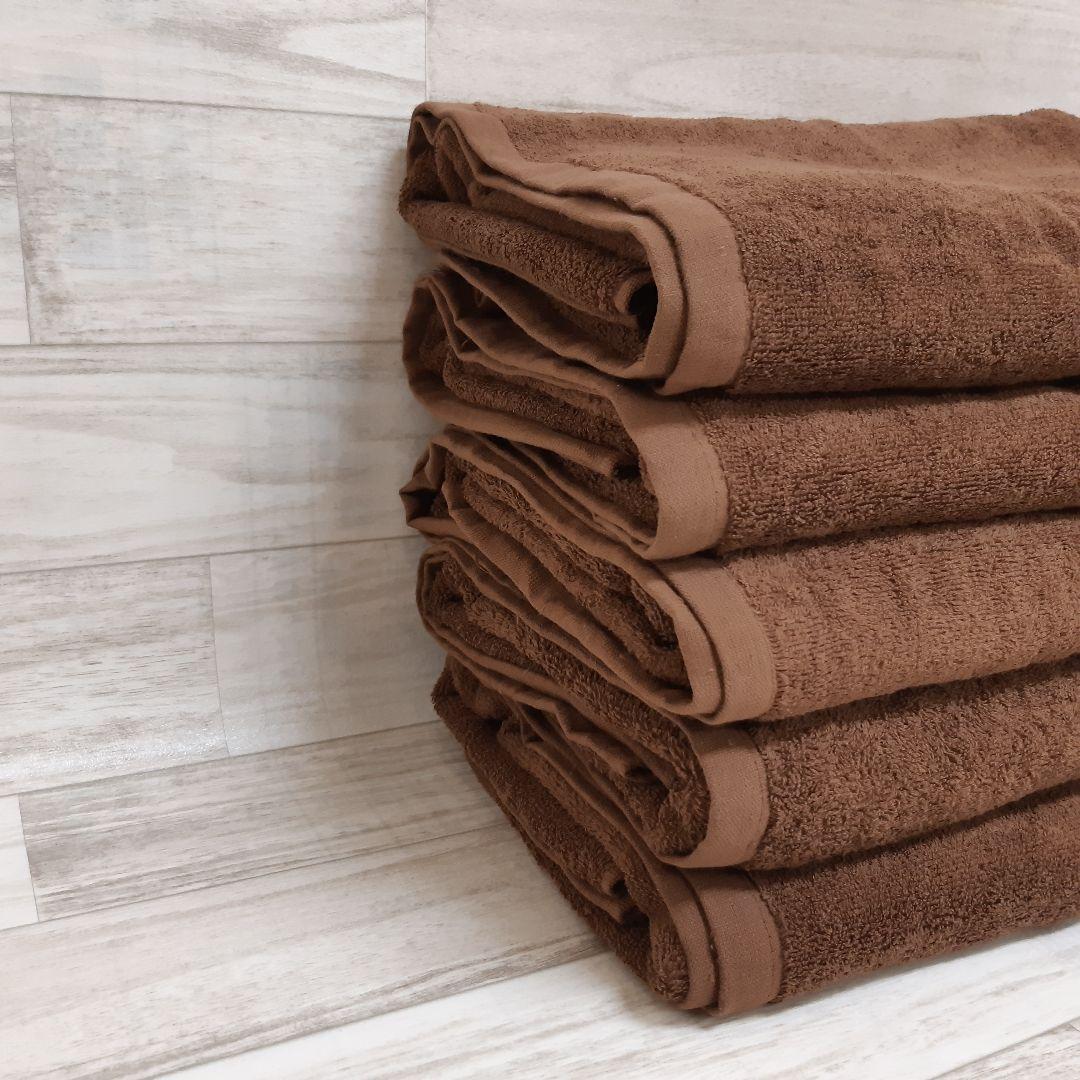 1200匁バスタオル ダークブラウン50枚！！