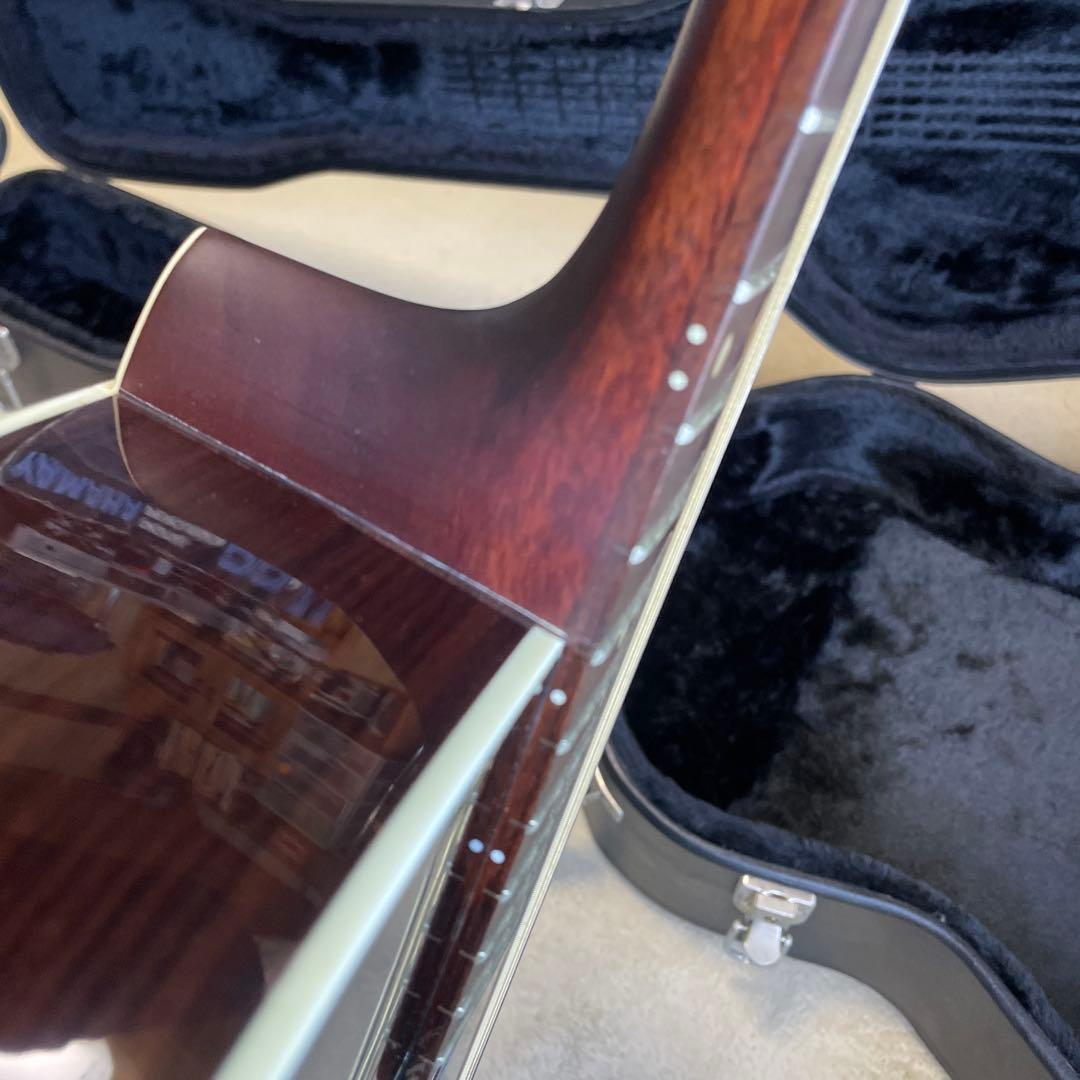 Aria AF-550BS 単板ギター専用ハードケース付き