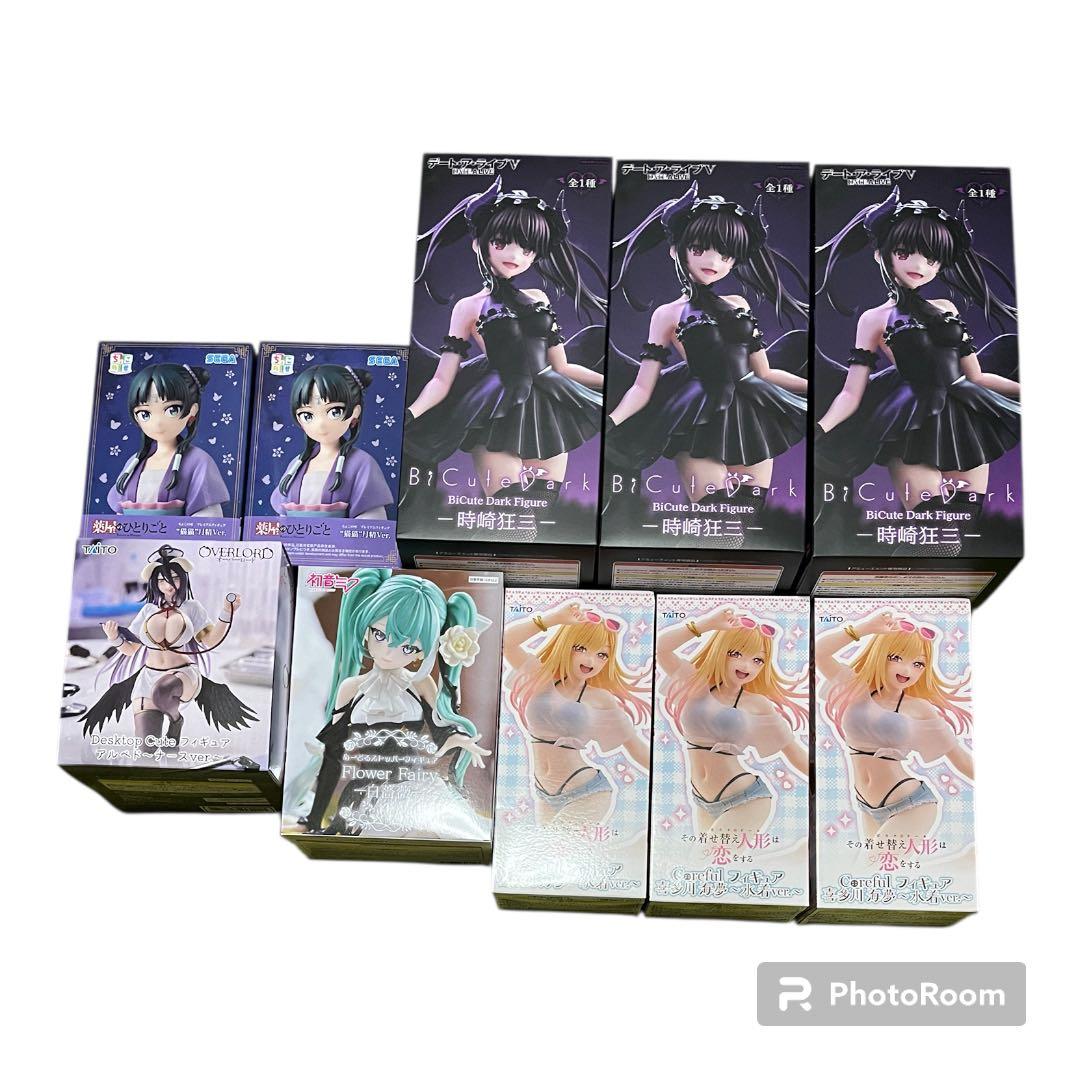 人気　美少女プライズフィギュア　まとめ売り　海夢　狂三　猫猫　初音ミク　アルベド