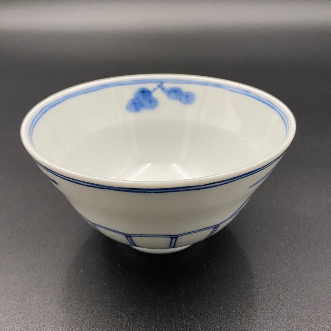 山本長左 九谷焼 妙泉陶房 飯碗 茶碗 松竹梅文①