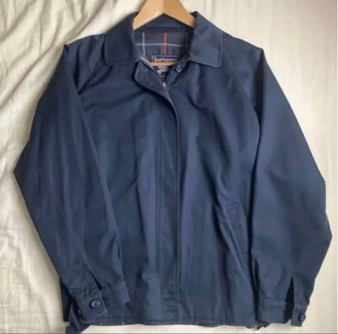 80's ヴィンテージ バーバリー　スウィングトップ　ネイビー S〜M