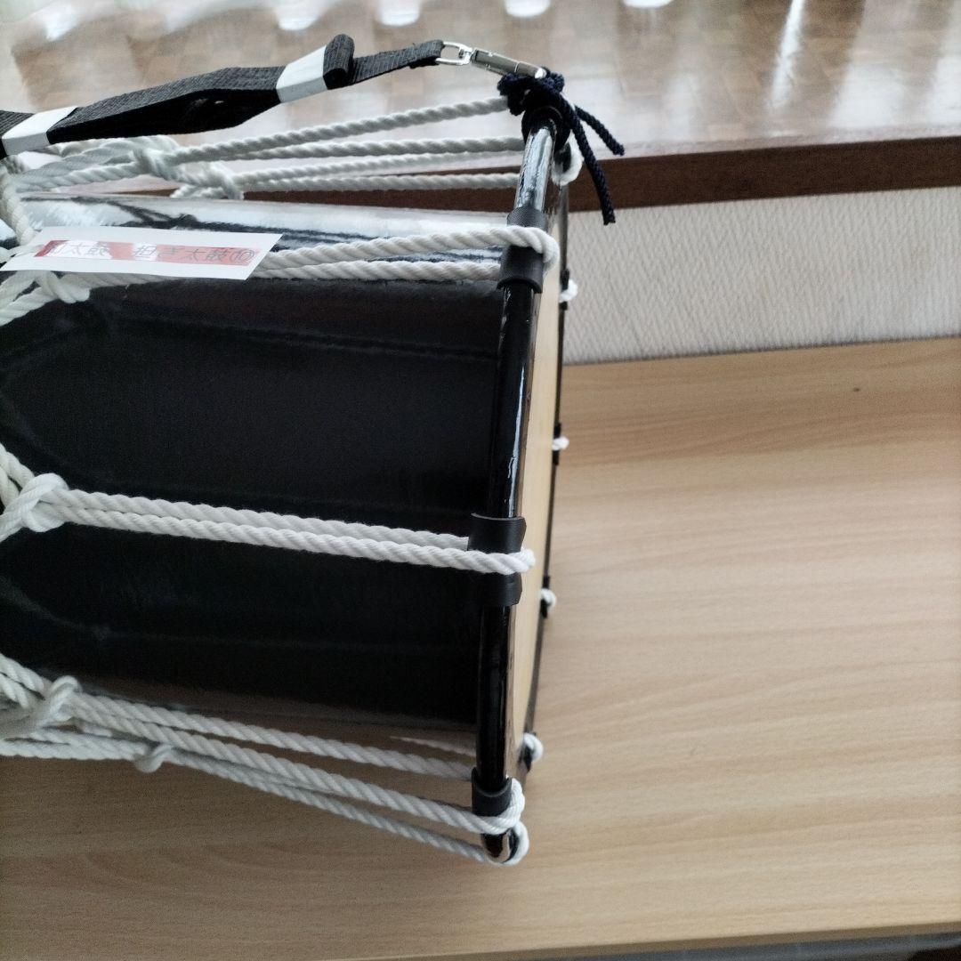担ぎ太鼓　締太鼓　和太鼓 　天然皮革　ストラップ付き　中古品⑩