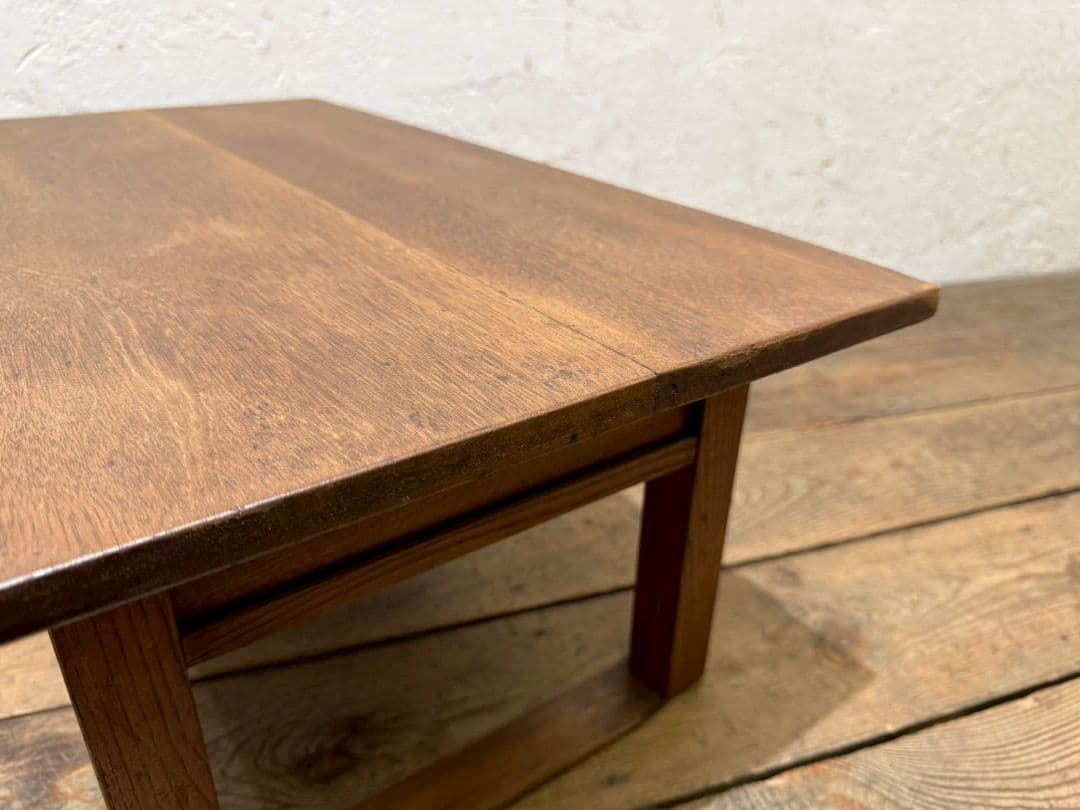 1155 アンティーク　文机　ローテーブル　座卓　ちゃぶ台　古家具　レトロ　引出