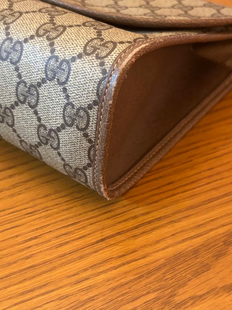 GUCCIグッチ オールドグッチ セカンドバッグ シェリーライン GG柄　PVC