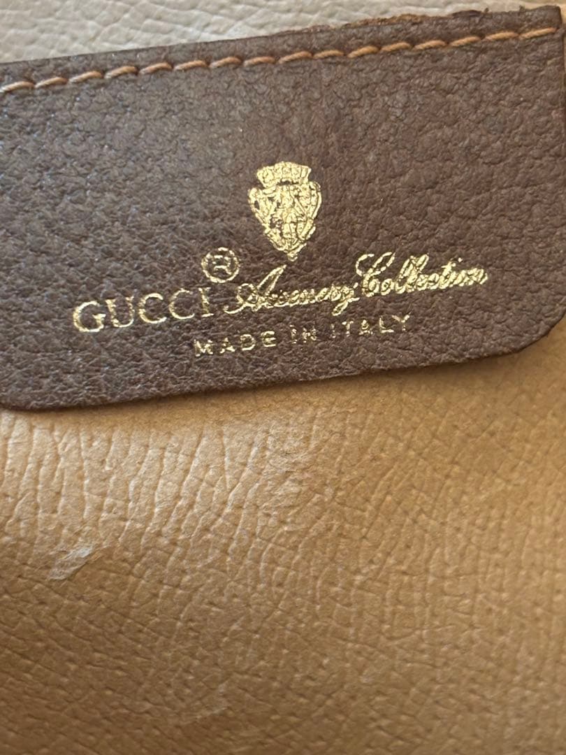 GUCCIグッチ オールドグッチ セカンドバッグ シェリーライン GG柄　PVC