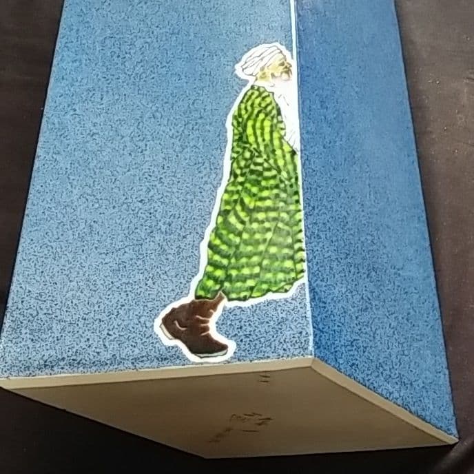 再値下げ九谷焼竹腰一兼(花生け）遠い日シリーズ